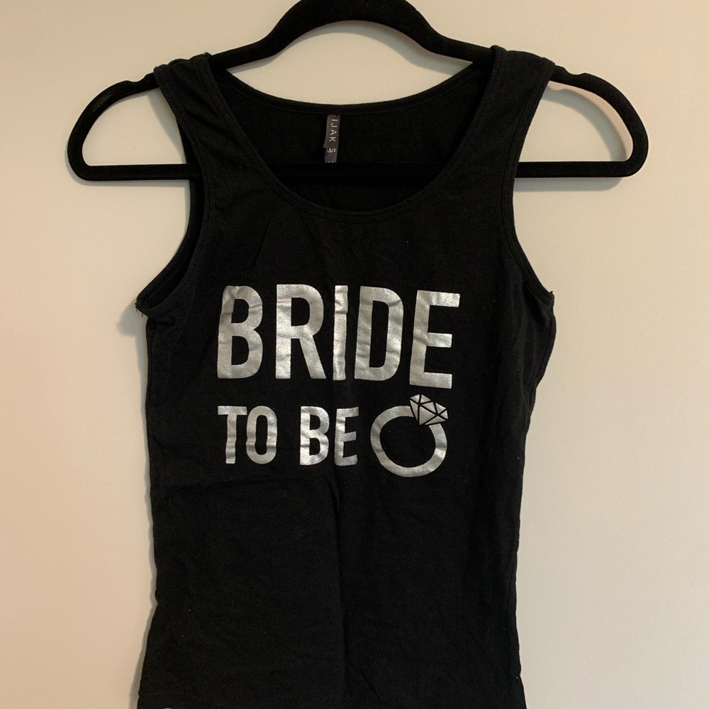 Black 'Bride to Be' Tank Top